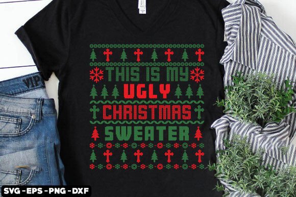 Download Ugly Christmas Sweater T Shirt Design - T shirt design Collection
