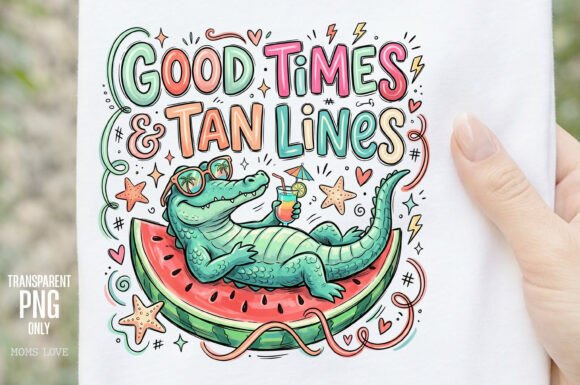 Download Good Times &amp; Tan Lines PNG Summer - Premium Resources