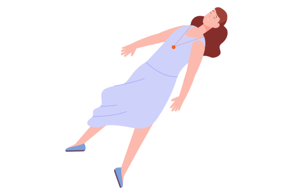 Download Sleeping Woman Floating. Flying Girl Fal - Flying girl Collection